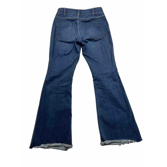 Anthro Holding Horses Bell Bottom Womens Jeans Size 28 Frayed Hem - Picture 9 of 10